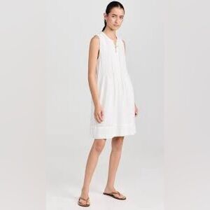 MaxMara White Midi linenDress